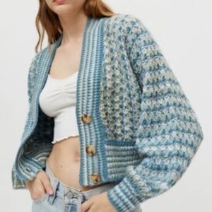 💙Urban Outfitters Blue Multi Nora Cardigan 💙